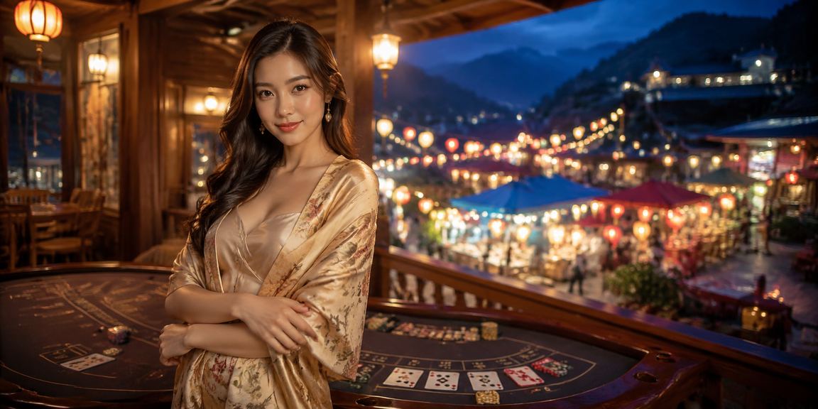 Không khí chợ đêm Sa Pa kết hợp hình ảnh bàn baccarat trực tuyến sôi động